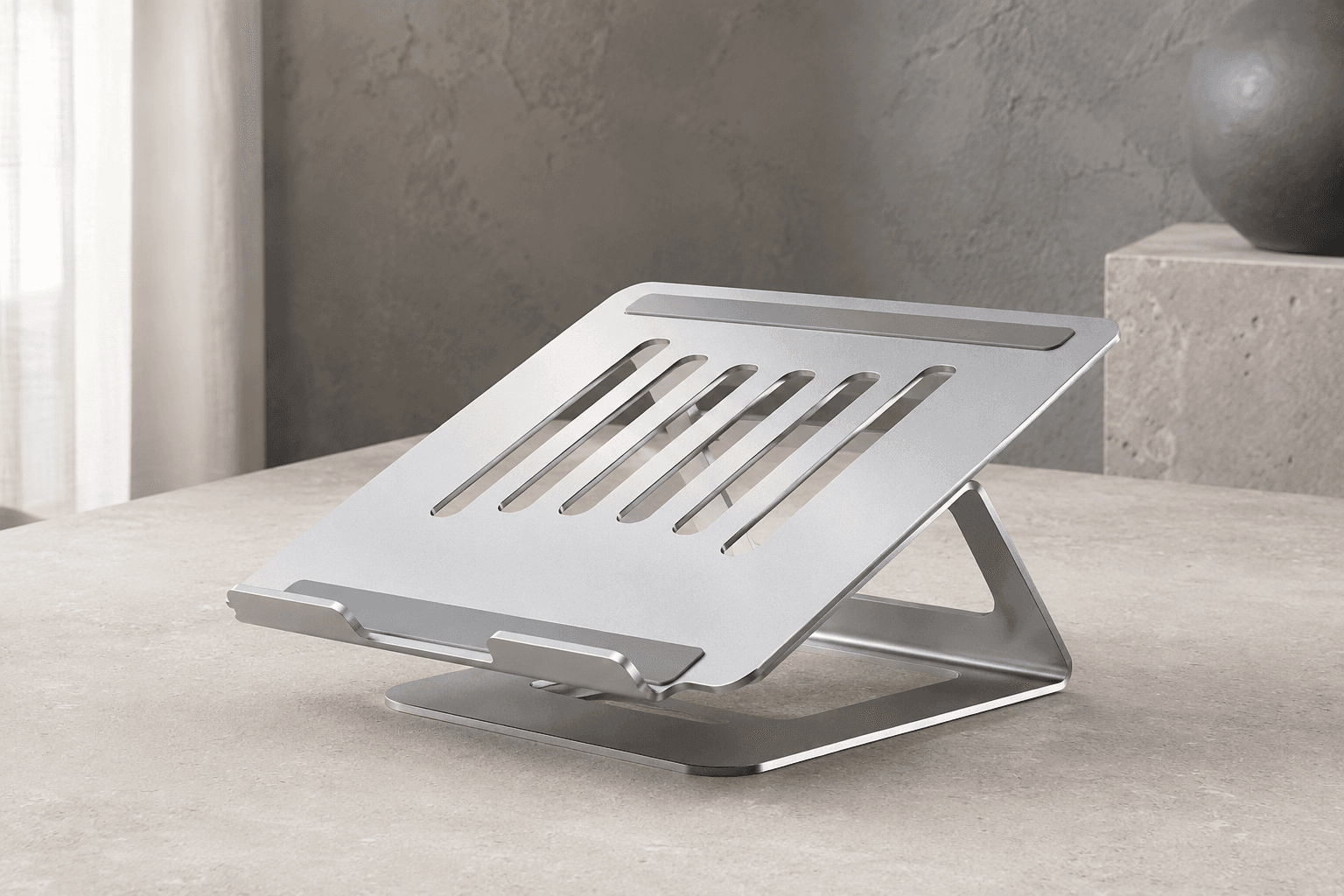 Laptop Cooling Stand Passive in graphite and silver finish